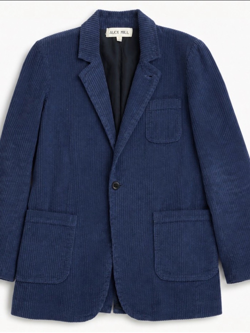 Alex Mill Navy Corduroy Blazer